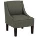 Slipper Chair - Alcott Hill® Mckamey 24Cm Wide Slipper Chair Wood/Fabric in Gray | 34 H x 24 W x 29 D in | Wayfair ALTH7610 47127632