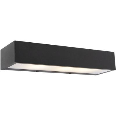Design längliche Wandleuchte schwarz 35 cm - Houx Image