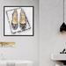 Oliver Gal Fashion & Glam Fashion Flats Shoes - Graphic Art Canvas in Black/White/Yellow | 12 H x 12 W x 1.5 D in | Wayfair 24716_12x12_CANV_BFL