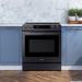 Samsung 6.3 cu ft. Smart Slide-in Electric Range w/ Smart Dial & Air Fry, Stainless Steel in Black | 36.75 H x 29.9375 W x 28.6875 D in | Wayfair