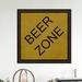 Art Remedy Drinks & Spirits Beer Zone - Textual Art Print Wood in Brown | 30 H x 30 W x 1.5 D in | Wayfair 22473_30x30_CANV_BFL