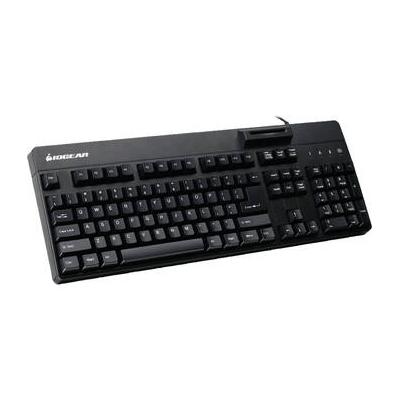 IOGEAR Wired USB 104-Key Keyboard with Built-In Common Access Card Reader GKBSR202TAA