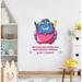 Zoomie Kids Inferior School Bag Class Life Vinyl Wall Decal Vinyl in Blue/Pink | 10 H x 8 W in | Wayfair CC20E286B4484FD2B2B3432FAD69675A