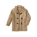 Men's Big & Tall Toggle Parka Coat by KingSize in Camel (Size 2XL)