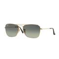 Ray-Ban Caravan Sunglasses RB3136 181/71-55 - Gold Frame Light Grey Gradient Dark Grey Lenses