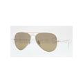 Ray-Ban Aviator Large Metal RB3025 Sunglasses Arista Crystal Brown Mirror Silver Gradient RB3025 001/3K-5814