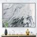 Etta Avenue™ Marble Gray & White w/ Golden Power - Painting Print on Canvas Metal in Gray/White | 30 H x 40 W x 1.5 D in | Wayfair