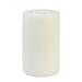 Jeco Inc. Unscented Pillar Candle Plastic/Paraffin in White | 8 H x 5 W x 5 D in | Wayfair CPZ-177