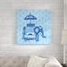 World Menagerie Jeweled Elephant I by Farida Zaman - Graphic Art on Canvas in Blue | 30 H x 30 W x 1.25 D in | Wayfair