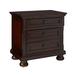Canora Grey Wilford 3 - Drawer Nightstand in Dark Cherry Wood in Brown/Red | 28.75 H x 29.25 W x 18 D in | Wayfair 14CB8277C1B5438CA2366884878BF27A