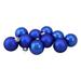 Northlight Seasonal 10ct 2-Finish Glass Christmas Ball Ornaments Glass in Blue | Wayfair 32625069