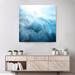 Highland Dunes Mccurdy Underwater Clouds IV by Megan James - Wrapped Canvas Painting Print Canvas in Blue/Gray/White | Wayfair