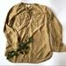 Michael Kors Tops | Michael Kors Silk Blouse, Long Sleeve Lace Up | Color: Tan | Size: S