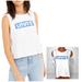 Levi's Tops | Levi’s Top Logo Cropped Top | Color: Blue/White | Size: L