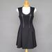 Jessica Simpson Dresses | Jessica Simpson A Line Dress Leather Detailing | Color: Black | Size: 8