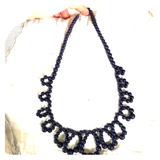 J. Crew Jewelry | J Crew Navy Beaded Necklace | Color: Blue | Size: Os