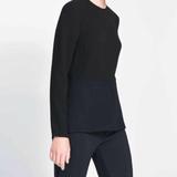 Zara Tops | Euc Zara Black Long Sleeve Peplum Top Size S | Color: Black | Size: S