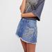 Free People Skirts | Free People Shine Bright Mini Skirt-Xtra Crystals | Color: Blue/Silver | Size: Various
