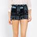 Urban Outfitters Shorts | Ecote High Waisted Blue Black Tapestry Shorts 10 | Color: Black/Blue | Size: 10