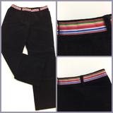 Lilly Pulitzer Pants & Jumpsuits | Lilly Pulitzer Multi-Color Waistband/Belt Detail Corduroy Pants | Color: Black | Size: 8