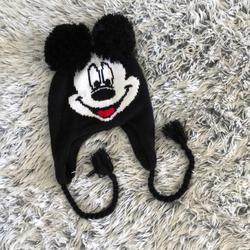 Disney Accessories | Mikey Mouse Winter Hat | Color: Black | Size: Os