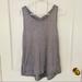 Athleta Tops | Athleta Large Cross Back Gray Tank | Color: Gray/Silver | Size: L