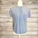 Anthropologie Tops | Cloth And Stone Popover Short Sleeve Size Small | Color: Blue | Size: S
