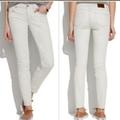 Madewell Jeans | Madewell White/Icy Blue Skinny Jeans | Color: White | Size: 25