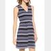 Madewell Dresses | Madewell Blue Striped Sleeveless Dress Sz Large | Color: Blue/White | Size: L