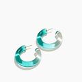 Madewell Jewelry | Madewell Resin Ombre Hoop Earrings | Color: Blue | Size: Os