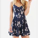 Urban Outfitters Dresses | Kimchi Blue Scarlet Fit + Flare Dress | Color: Blue/Pink | Size: 2