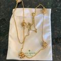 Kate Spade Jewelry | Kate Spade Long Gold Crystal Ball Necklace | Color: Gold | Size: 30-32”