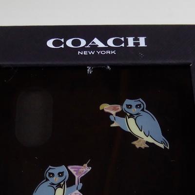 Coach Accessories | Coach Party Owl Molded Iphone X Phone Case Nib | Color: Black/Blue | Size: Os
