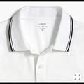 J. Crew Shirts | J. Crew Piqu Cotton Tipped Polo Shirt Nwt | Color: Blue/White | Size: Xl