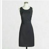 J. Crew Dresses | J. Crew Suit Dress Wool Sheath Black Sleeveless | Color: Black | Size: 4