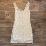 Free People Dresses | Free People White Foiled Again Bodycon Lace Dress | Color: White | Size: S