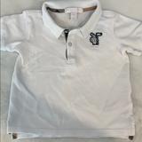Burberry Shirts & Tops | Boys Burberry White Polo | Color: White | Size: 2