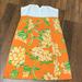 Lilly Pulitzer Dresses | Lilly Pulitzer Strapless Floral Dress Size 6 | Color: Orange/White | Size: 6