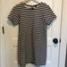 J. Crew Dresses | Jcrew Black And White Striped Tee Dress | Color: Black/White | Size: S