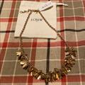 J. Crew Jewelry | J. Crew Feathered Look Gold Necklace Nwt | Color: Gold | Size: Os