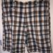 American Eagle Outfitters Shorts | American Eagle Plaid Flat Front Shorts Sz 38 Euc | Color: Blue/Cream | Size: 38
