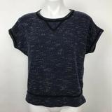 Madewell Sweaters | Madewell Sweater Marled Night Sky Short Sleeve M | Color: Blue | Size: M