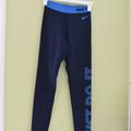 Nike Pants & Jumpsuits | Nike Pro Just Do It Leggings | Color: Blue | Size: Xs