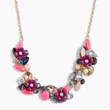 J. Crew Jewelry | J. Crew Burgundy Flower Statement Necklace | Color: Pink/Purple | Size: Os
