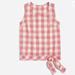 J. Crew Tops | J. Crew Side Tie Shell Top Gingham Plaid Red Shirt | Color: Red/White | Size: 4