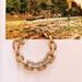 J. Crew Jewelry | Jcrew Thick Gold And Pav Chain Link Bracelet | Color: Gold | Size: Os