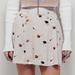 Free People Skirts | Free People Lovers Lane Button Front Mini Skirt - Size 8 | Color: Cream/Orange | Size: 8