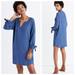 Madewell Dresses | Madewell Blue Du Jour Tie Long Sleeve Tunic Dress | Color: Blue | Size: Xs