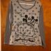 Disney Tops | Disney Women Mickey Minnie Long Sleeve Top L Large | Color: Black/Gray | Size: L