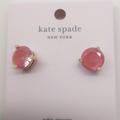 Kate Spade Jewelry | Kate Spade New Coral "Rise And Shine" Cubic Zir Er | Color: Pink/Silver | Size: 3/8"